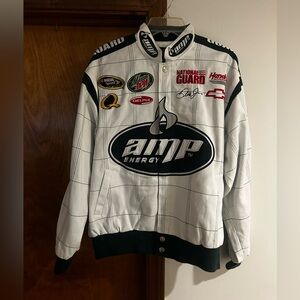 Men's NASCAR Dale Earnhardt Jr Amp Energy National Guard Racing Jacket Size Sm.